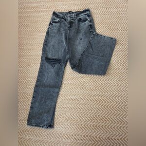 Distressed Black Jeans